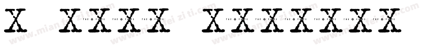 X Gity Regular字体转换